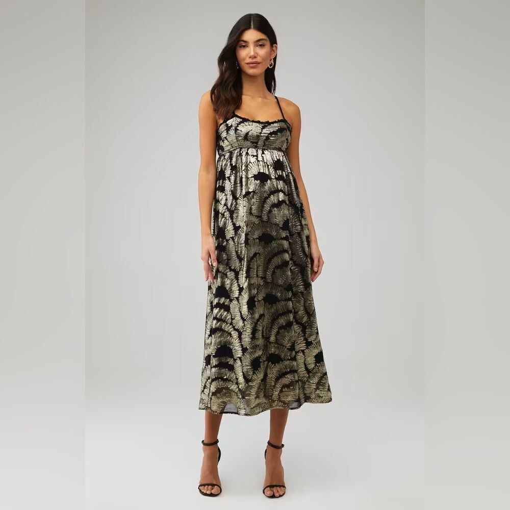RUE STICC Women's Tara Maxi Party Dress in Anthracite Size Medium